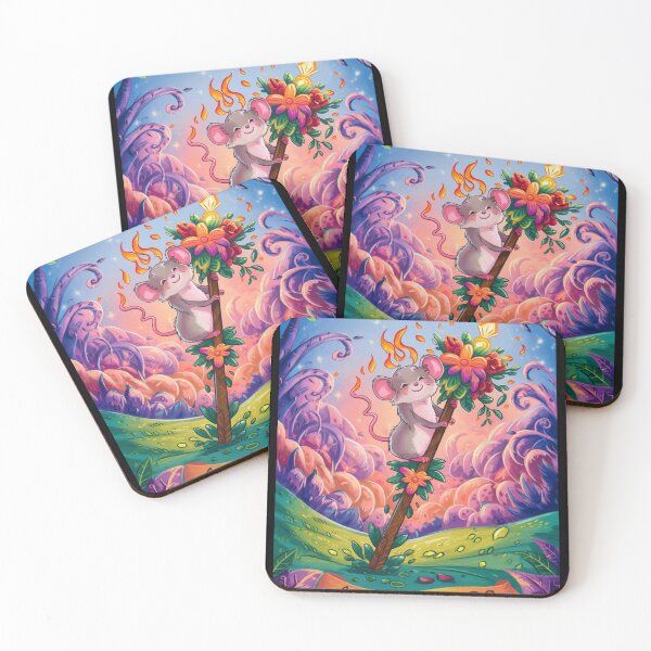 Item preview, Tarot Card - Ace of Wands. mouse theme, mouse lover, cute mouse designed and sold by ZodiacWonders.