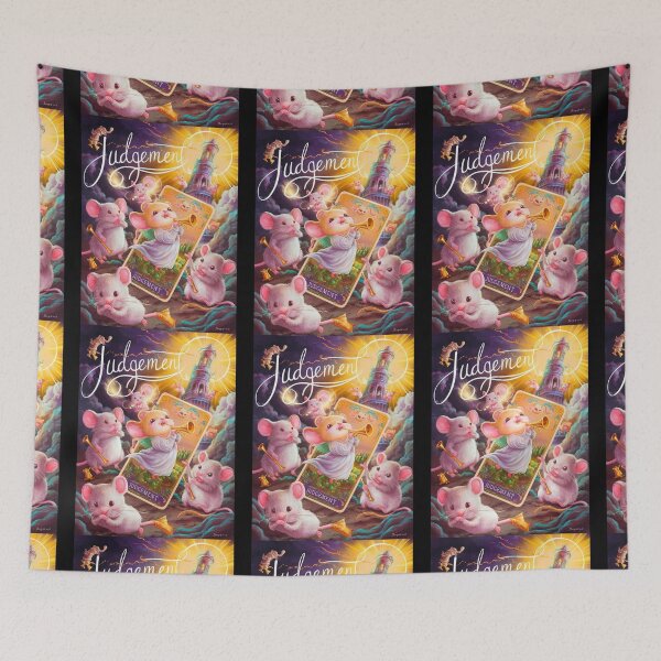 Item preview, Tarot Card - Judgement. mouse theme, mouse lover, cute mouse designed and sold by ZodiacWonders.