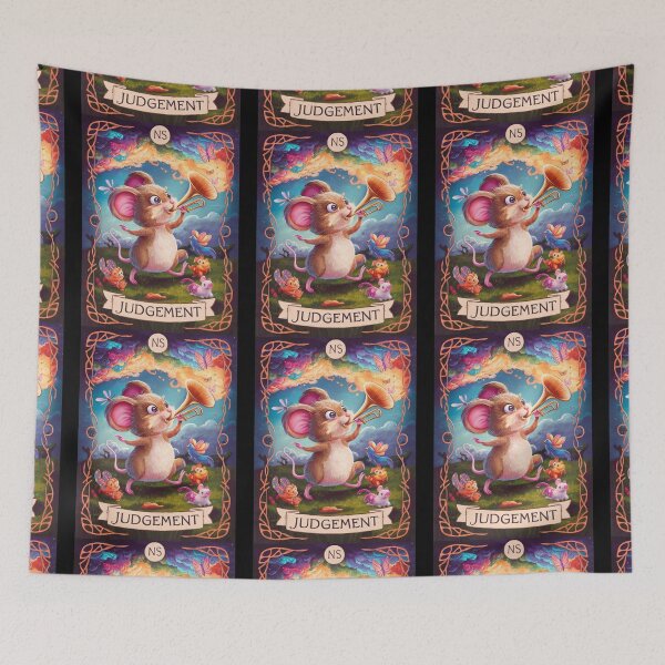 Item preview, Tarot Card - Judgement. mouse theme, mouse lover, cute mouse designed and sold by ZodiacWonders.