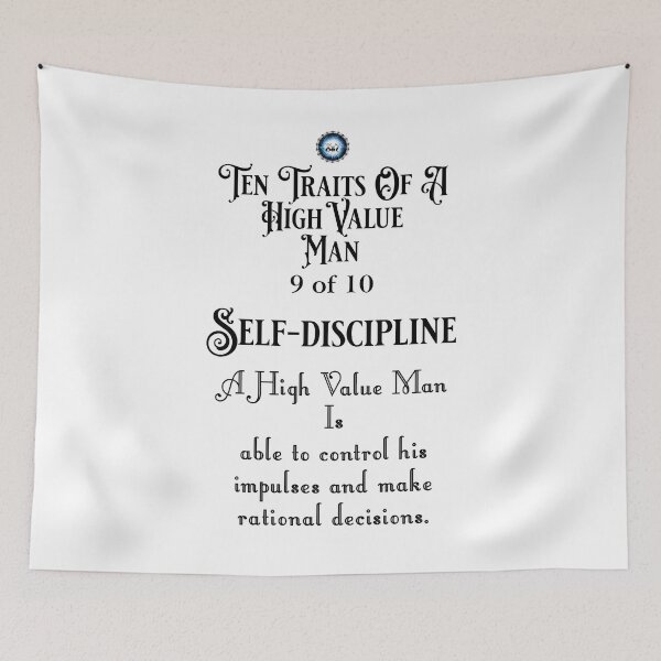 Item preview, Ten Traits Of A High Value MAN - Self Discipline 9 of 10 designed and sold by Xzendor7 Digital Art Creations.