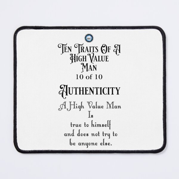 Item preview, Ten Traits Of A High Value MAN - Authenticity 10 of 10 designed and sold by Xzendor7 Digital Art Creations.