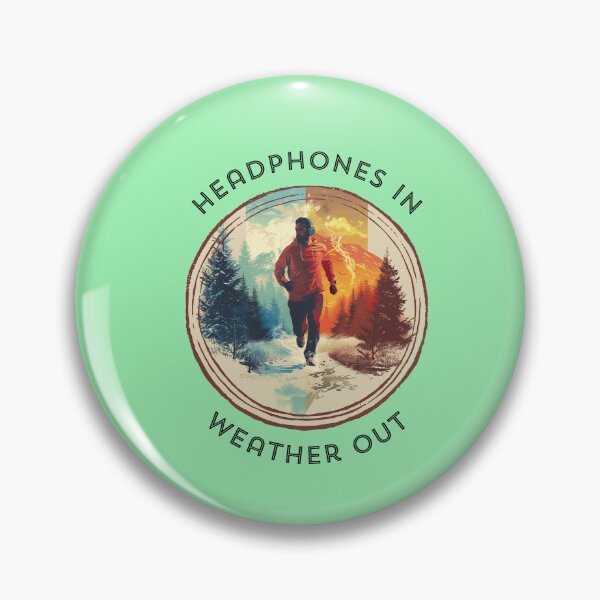 Item preview, Seasonal Soundscapes: Man with Headphones Running Through Winter and Summer designed and sold by zax454.