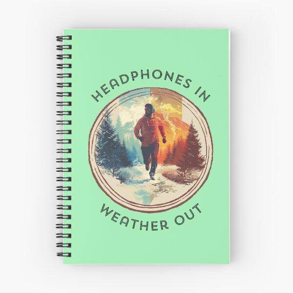 Item preview, Seasonal Soundscapes: Man with Headphones Running Through Winter and Summer designed and sold by zax454.