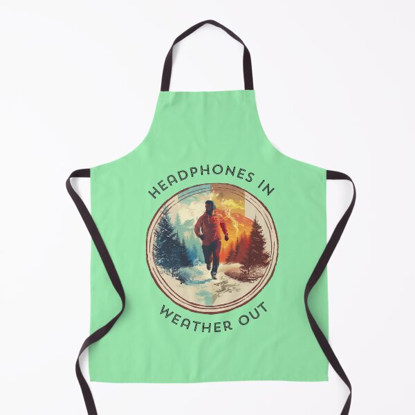 Item preview, Seasonal Soundscapes: Man with Headphones Running Through Winter and Summer designed and sold by zax454.