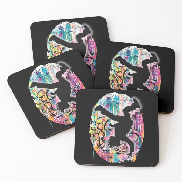 Item preview, Breakdancer on Graffiti Oval Background Design 1 of 12 designed and sold by Jenson Major.