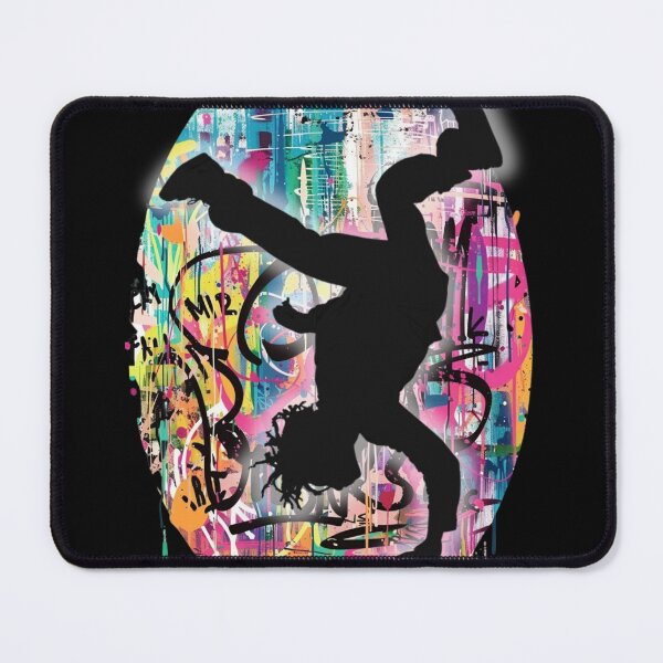 Item preview, Breakdancer on Graffiti Oval Background Design 1 of 12 designed and sold by Jenson Major.