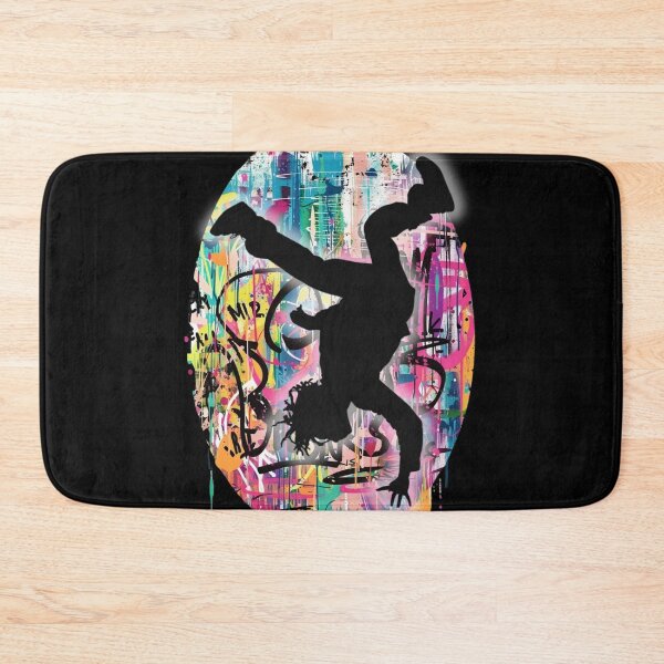 Item preview, Breakdancer on Graffiti Oval Background Design 1 of 12 designed and sold by Jenson Major.