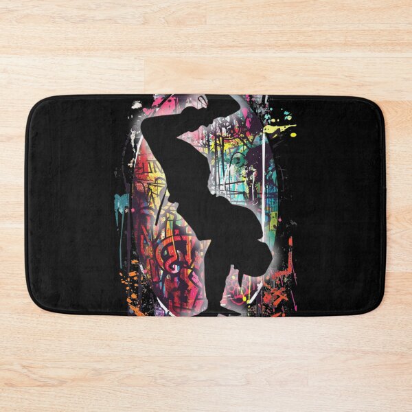 Item preview, Breakdancer on Graffiti Oval Background Design 2 of 12 designed and sold by Jenson Major.