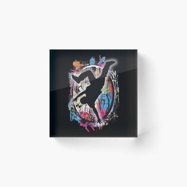 Item preview, Breakdancer on Graffiti Oval Background Design 3 of 12 designed and sold by Jenson Major.