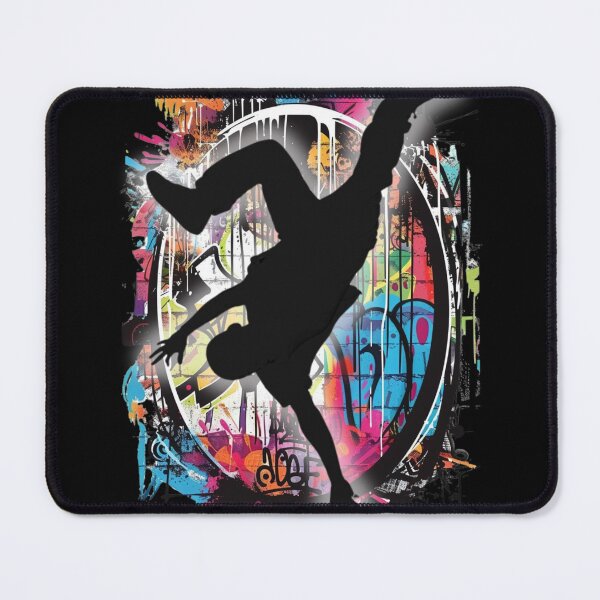 Item preview, Breakdancer on Graffiti Oval Background Design 3 of 12 designed and sold by Jenson Major.