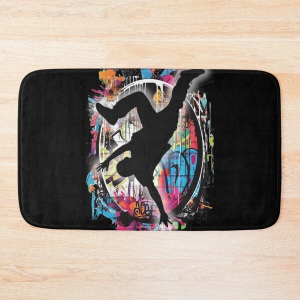Item preview, Breakdancer on Graffiti Oval Background Design 3 of 12 designed and sold by Jenson Major.