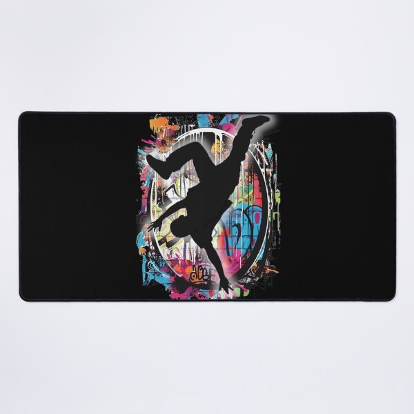 Item preview, Breakdancer on Graffiti Oval Background Design 3 of 12 designed and sold by Jenson Major.