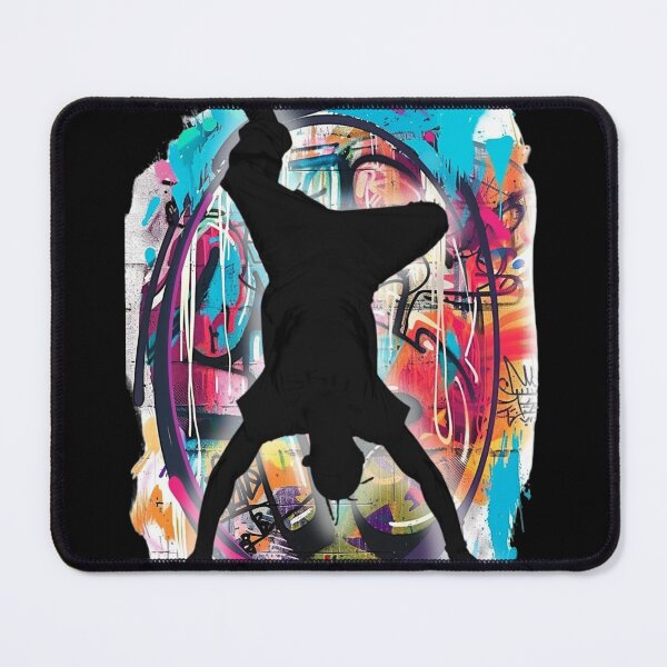 Item preview, Breakdancer on Graffiti Oval Background Design 9 of 12 designed and sold by Jenson Major.