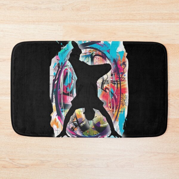 Item preview, Breakdancer on Graffiti Oval Background Design 9 of 12 designed and sold by Jenson Major.