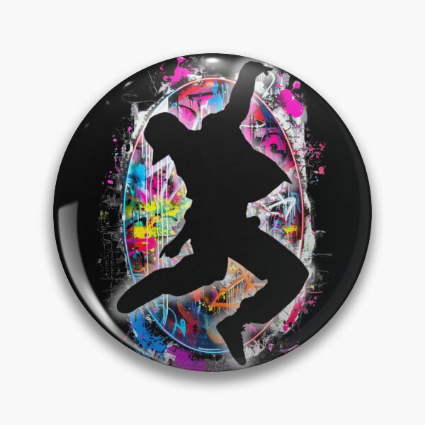 Item preview, Breakdancer on Graffiti Oval Background Design 10 of 12 designed and sold by Jenson Major.