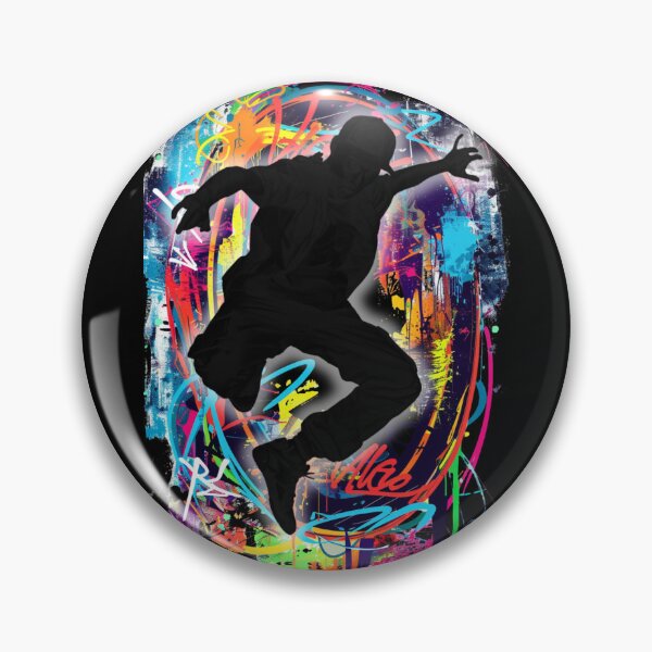 Item preview, Breakdancer on Graffiti Oval Background Design 11 of 12 designed and sold by Jenson Major.