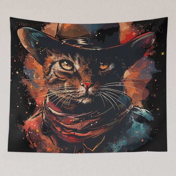 Item preview, Captain Meowdy - Cute Cat in a Cowboy Hat designed and sold by FloeC.