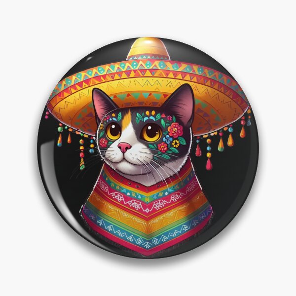 Item preview, Funny Mexican Cat Poncho, Cinco De Mayo Party 2024 designed and sold by ArtByKatti.