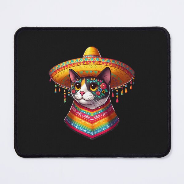 Item preview, Funny Mexican Cat Poncho, Cinco De Mayo Party 2024 designed and sold by ArtByKatti.