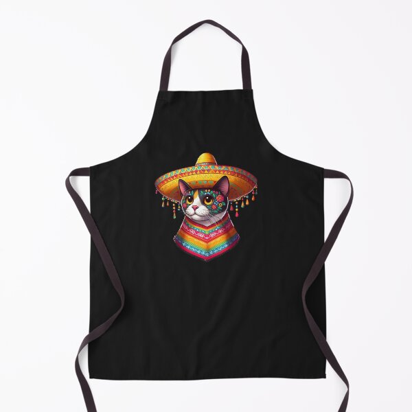 Item preview, Funny Mexican Cat Poncho, Cinco De Mayo Party 2024 designed and sold by ArtByKatti.