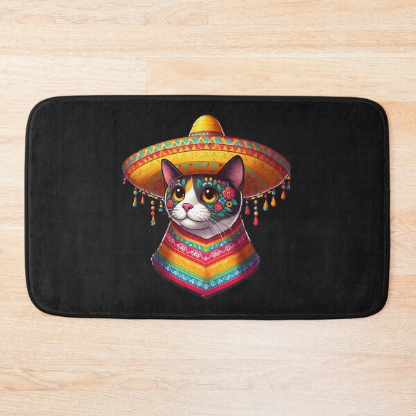 Item preview, Funny Mexican Cat Poncho, Cinco De Mayo Party 2024 designed and sold by ArtByKatti.