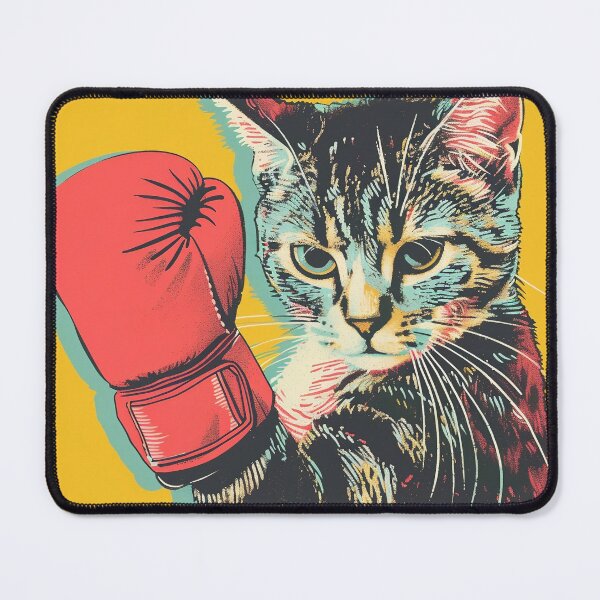 Item preview, Cat Boxing, Champion Boxer cat designed and sold by CreativeArts-S.