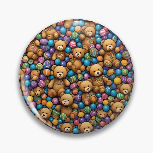 Item preview, Colorful and Cheerful Teddy Bear Pattern  designed and sold by Giftables.