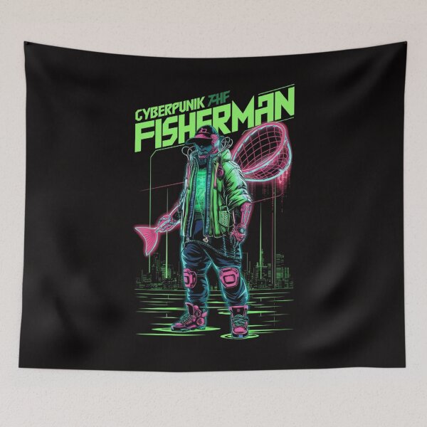 Item preview, Cyber Fisherman designed and sold by HOMEDESIGNPRINT.