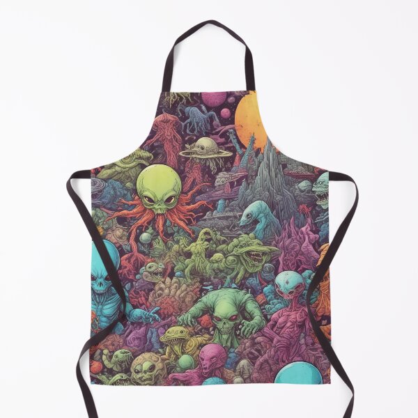 Item preview, Alien world rock and metal concert design print designed and sold by Anshu3813.