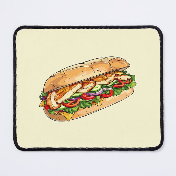Item preview, Sub Sandwich with Chicken Breast designed and sold by sakurashorty.