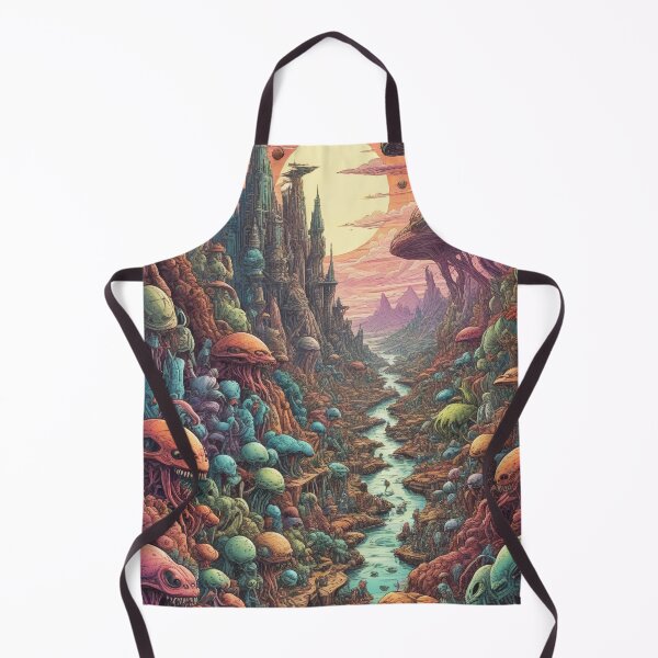 Item preview, Alien world rock and metal concert design print designed and sold by Anshu3813.