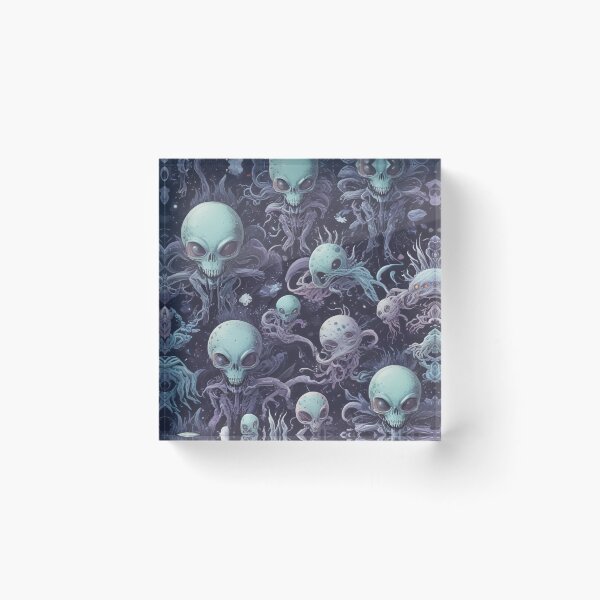 Item preview, Alien world rock and metal concert design print designed and sold by Anshu3813.