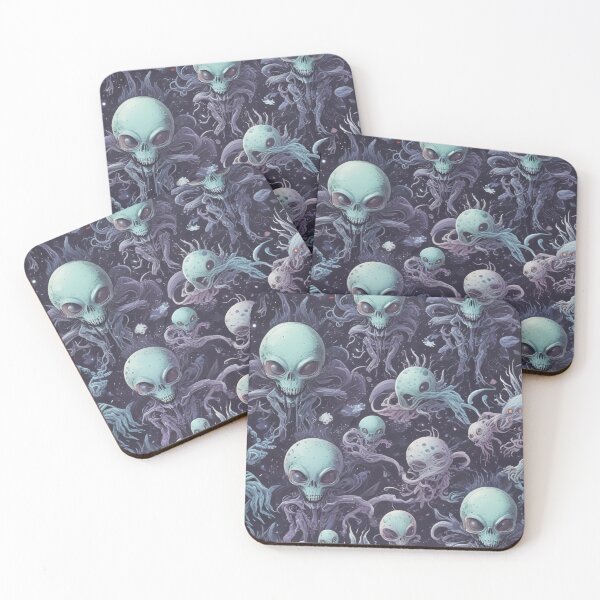 Item preview, Alien world rock and metal concert design print designed and sold by Anshu3813.