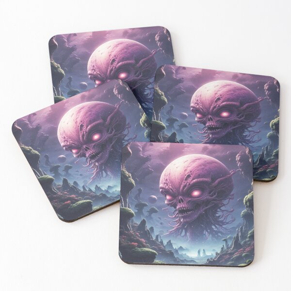 Item preview, Alien world rock and metal concert design print designed and sold by Anshu3813.