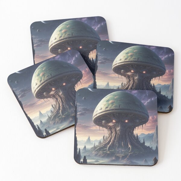 Item preview, Alien world rock and metal concert design print designed and sold by Anshu3813.