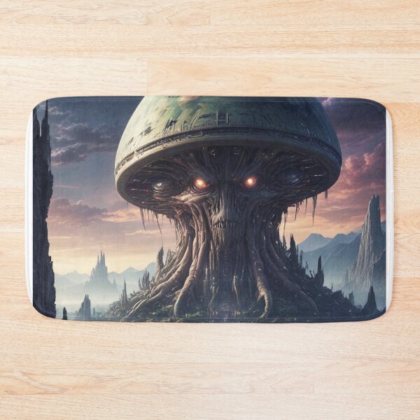 Item preview, Alien world rock and metal concert design print designed and sold by Anshu3813.