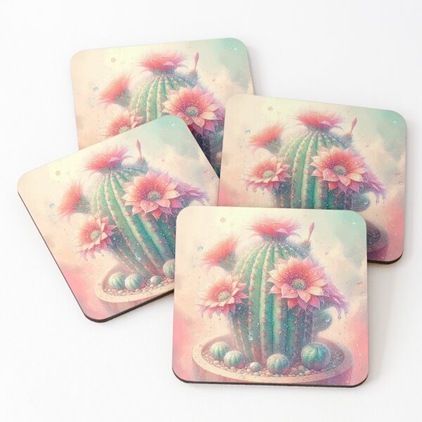 Item preview, Water droplets on cactus designed and sold by Thedigital91.