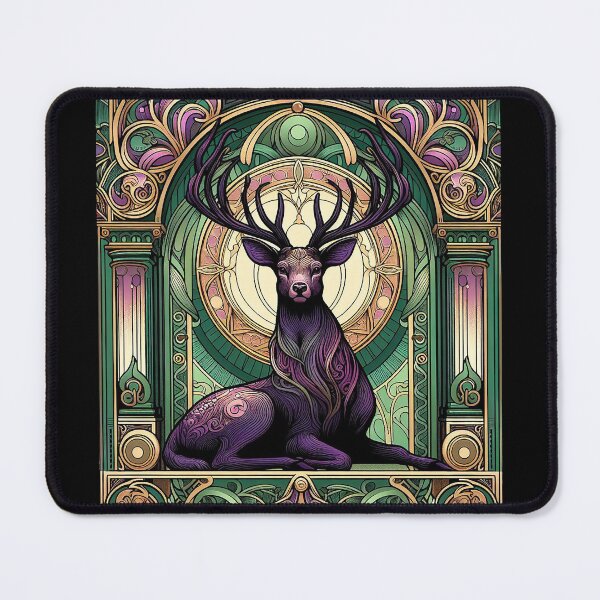 Item preview, Animal in Green Purple Golden and Ornaments _design 04 designed and sold by PictaNova.