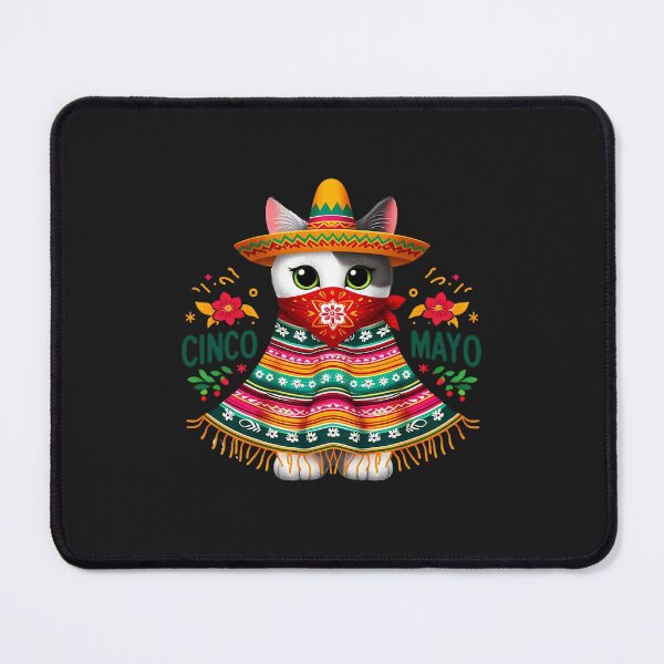 Item preview, Funny Mexican Cat Poncho, Cinco De Mayo Party 2024 designed and sold by ArtByKatti.