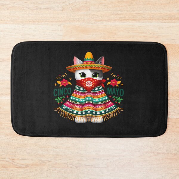 Item preview, Funny Mexican Cat Poncho, Cinco De Mayo Party 2024 designed and sold by ArtByKatti.