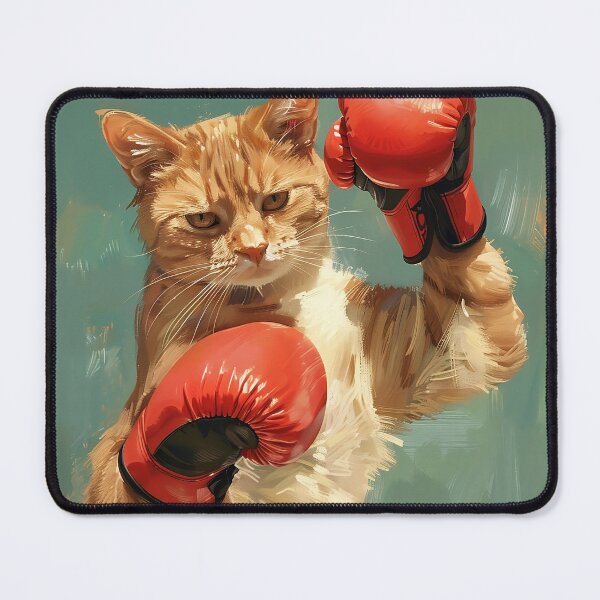 Item preview, Cat Boxing, Champion Boxer cat designed and sold by CreativeArts-S.