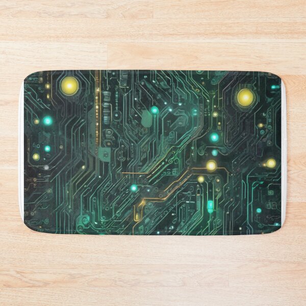 Item preview, Quantum computing digitalization Genetic engineering design print designed and sold by Anshu3813.