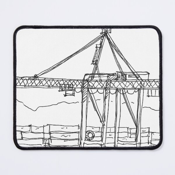 Item preview, Cristo Rei. Harbour crane. Lisbon. Portugal designed and sold by Tereza Pilar Art.