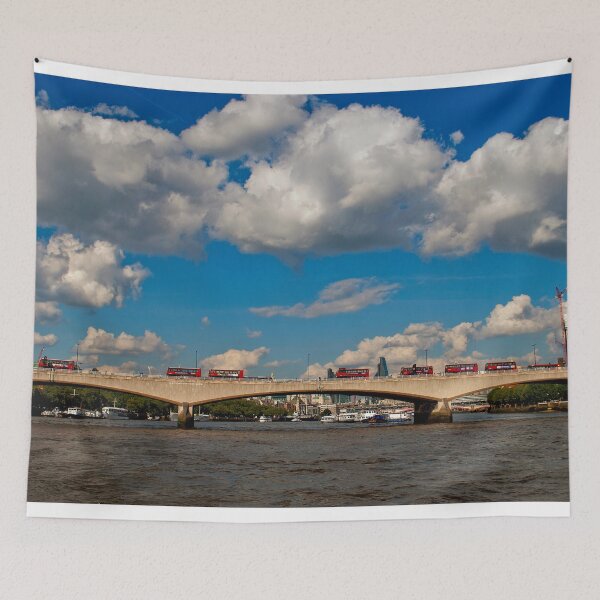 Item preview, Red London Buses Waterloo Bridge England designed and sold by AndyEvansPhotos.