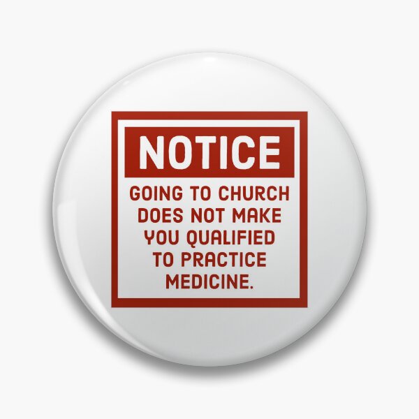 Item preview, Church is not a medical qualification  designed and sold by Rachel the Artist .