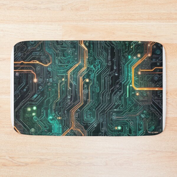 Item preview, Quantum computing digitalization Genetic engineering design print designed and sold by Anshu3813.
