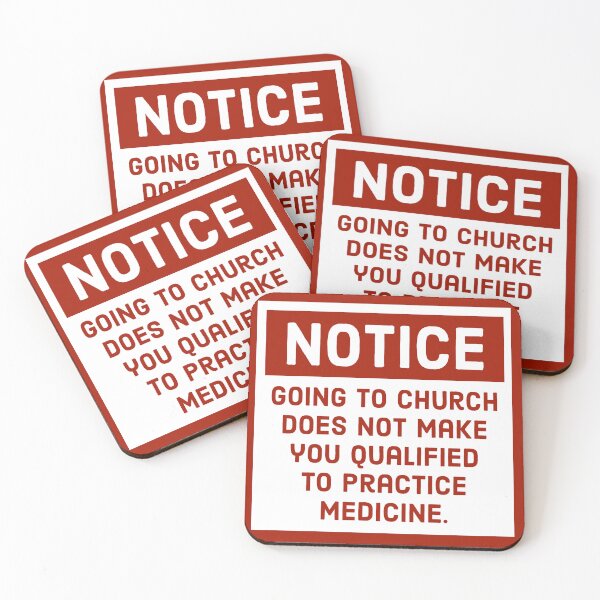 Item preview, Church is not a medical qualification  designed and sold by Rachel the Artist .