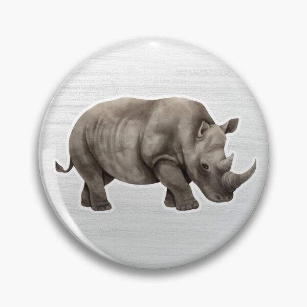 Item preview, Rhinoceros watercolor Drawing designed and sold by LivingColorful.