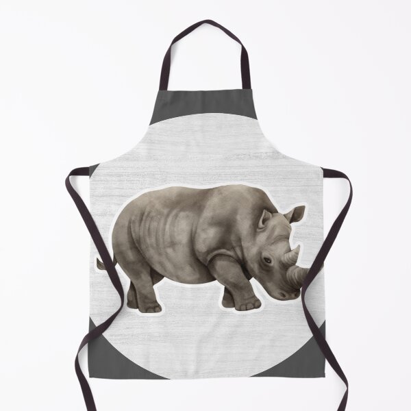 Item preview, Rhinoceros watercolor Drawing designed and sold by LivingColorful.