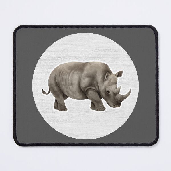 Item preview, Rhinoceros watercolor Drawing designed and sold by LivingColorful.